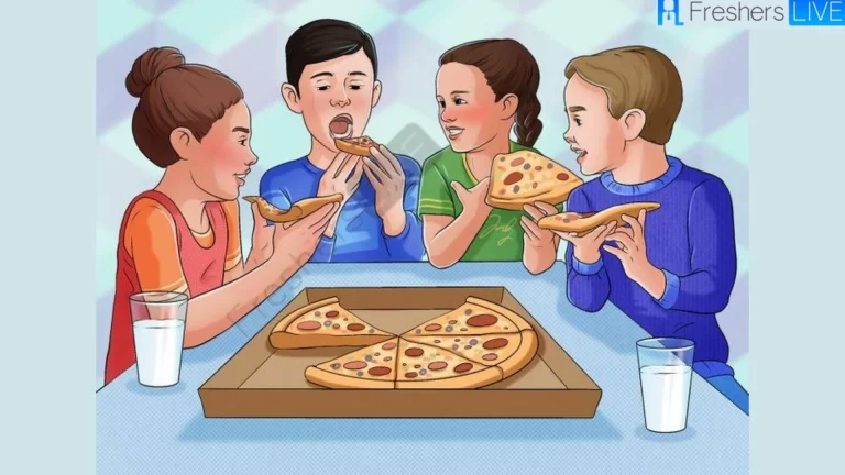 Only Sharp Eyes Can Spot the mistake in Kids Pizza Party Picture in 12 Secs