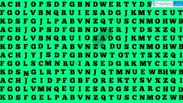 Are you smart enough to Find the Word Search in the Image in Just 10 Secs