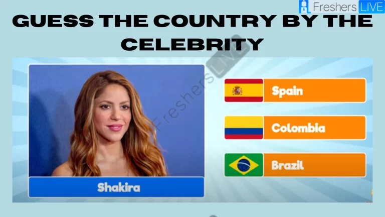 Are you smart enough to Guess the Country by the Celebrity