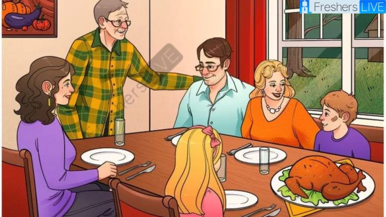 Only Genius Can Spot the mistake in the family's dining room picture in 10 Secs