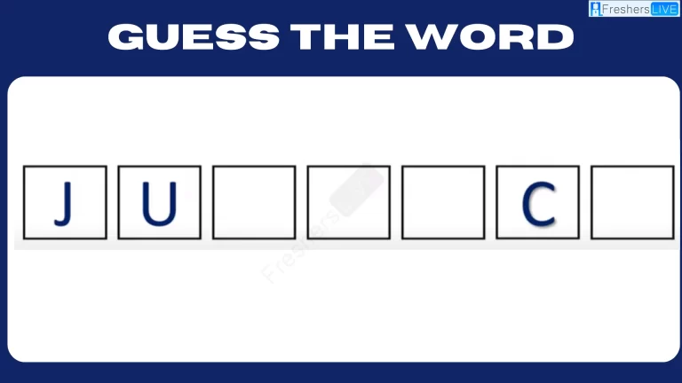 Only people with High IQ Can Guess the Word in 14 Secs