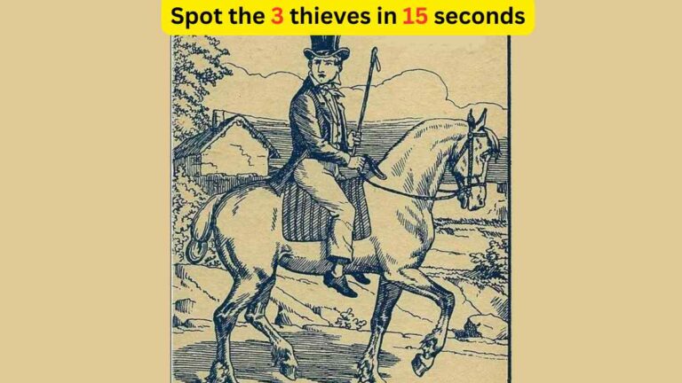 Optical Illusion: Spot the 3 thieves in 15 seconds