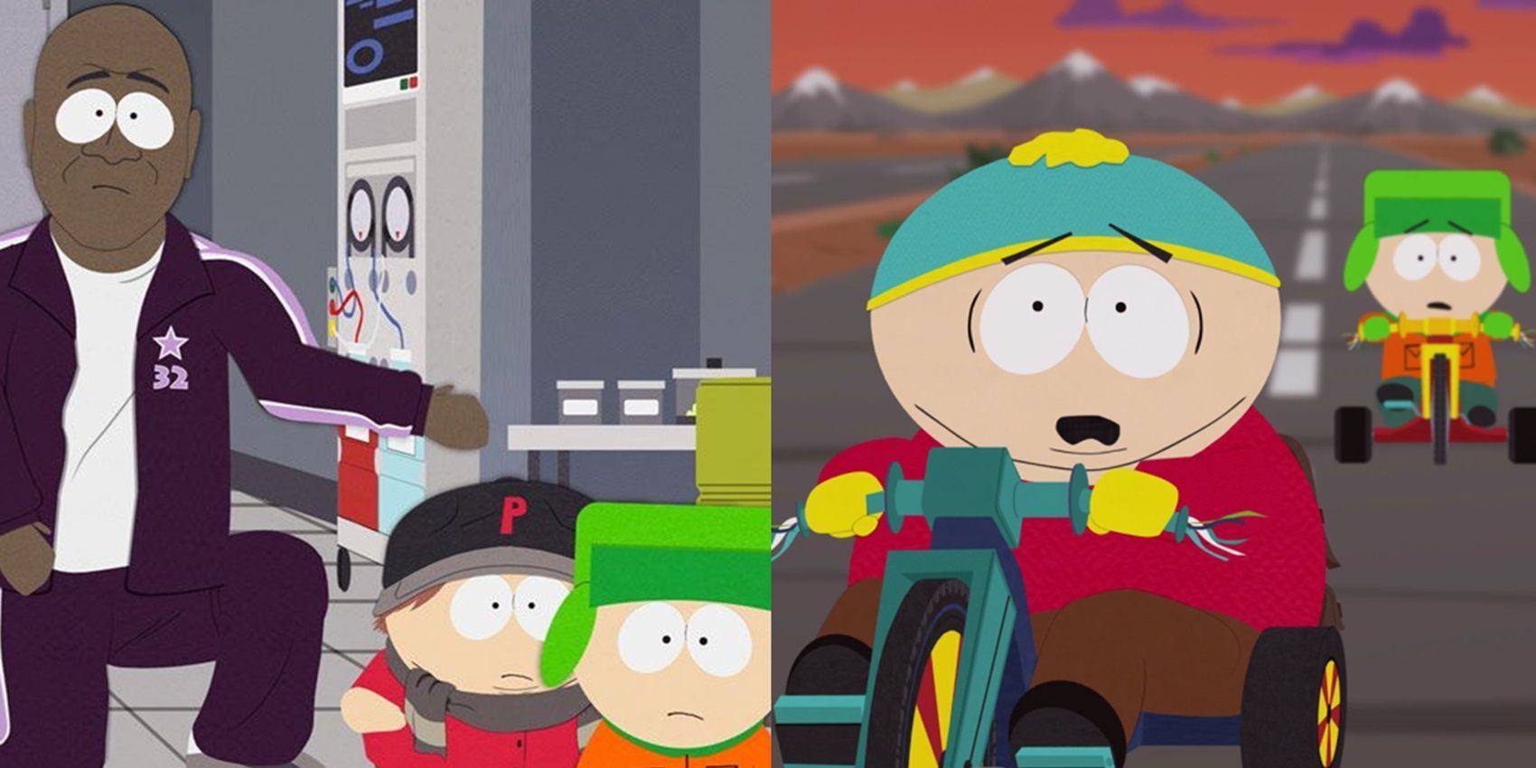 Cartman and Kyle in South Park