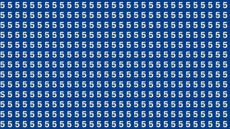 Observation Brain Test: If You Have Hawk Eyes Find S in 20 Seconds?