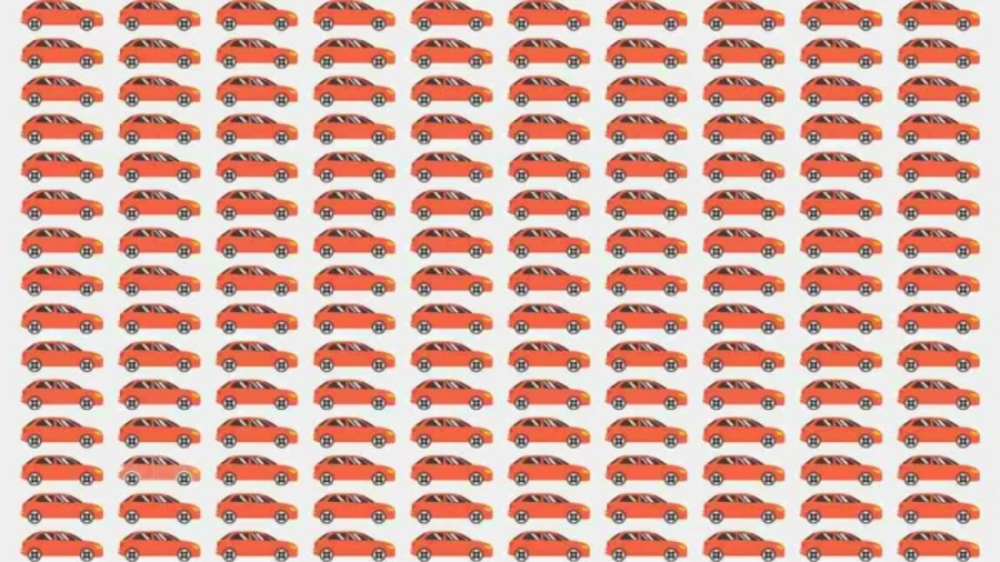 Observation Skill Test: Can you find the odd Car within 11 seconds?