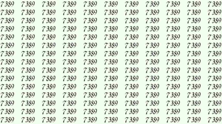 Optical Illusion: If you have sharp eyes find 7889 among 7389 in 10 Seconds?