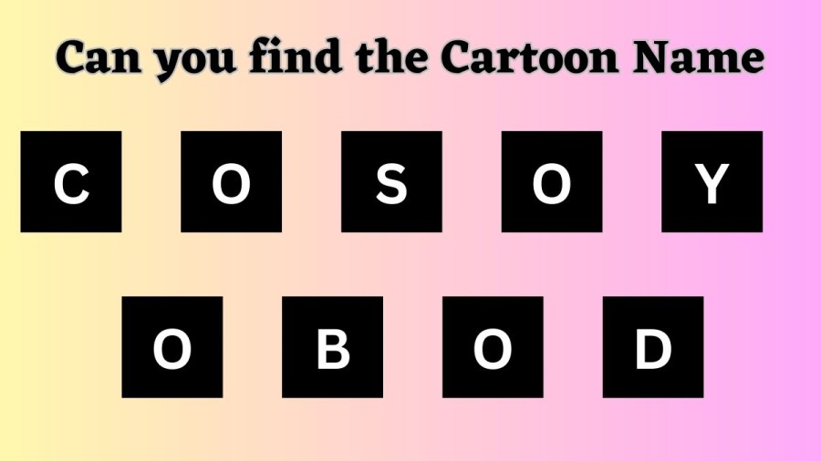 Brain Teaser Scrambled Word: Can you Guess the Cartoon Name in 13 Seconds?