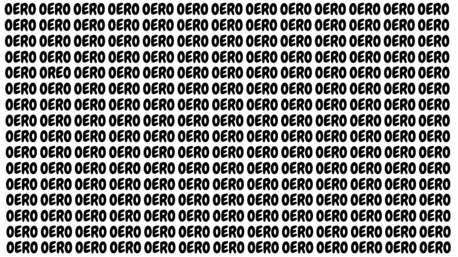Brain Teaser: If You Have Eagle Eyes Find The Word Oreo In 17 Secs
