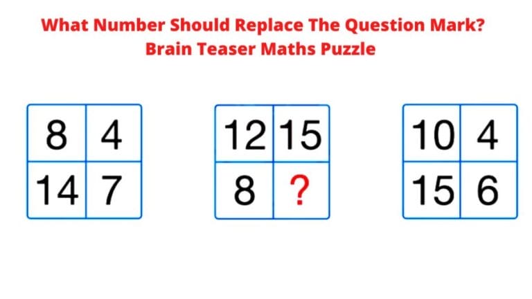What Number Should Replace The Question Mark? Brain Teaser Maths Puzzle