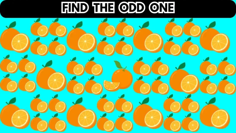 Brain Teaser: If You Have Sharp Eyes Find the Odd One in 10 Seconds